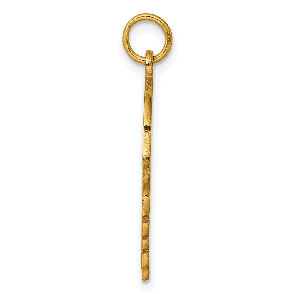 Ss/Gold Plated Sterling Silver Gp Engraveable Boy Polished Disc Charm