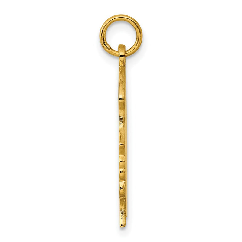 Ss/Gold Plated Sterling Silver Gp Engraveable Girl Polished Disc Charm