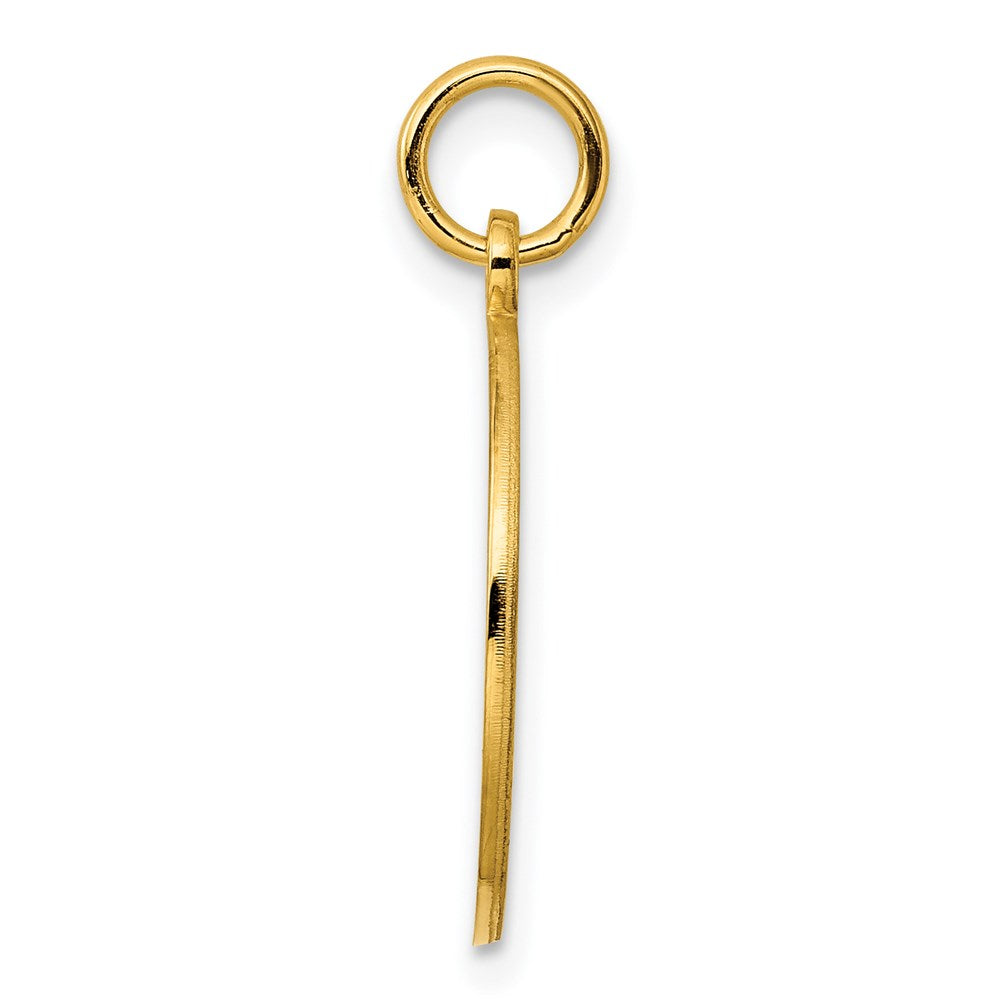Ss/Gold Plated Sterling Silver Gp Engraveable Round Polished Disc Charm