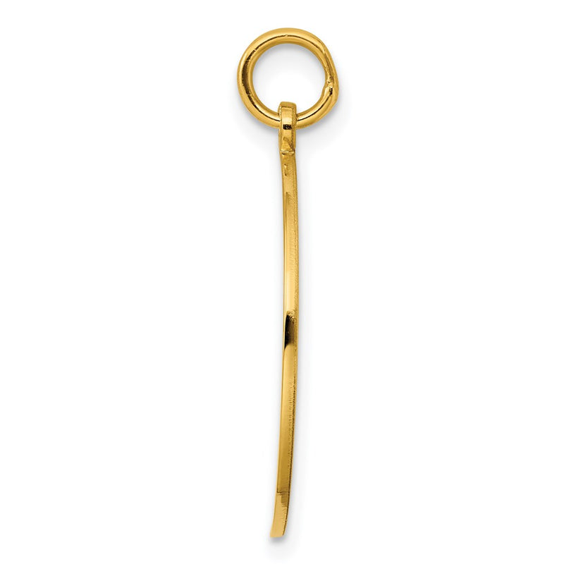 Ss/Gold Plated Sterling Silver Gp Engraveable Round Polished Disc Charm