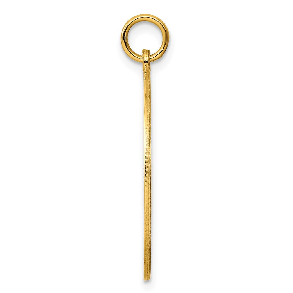 Ss/Gold Plated Sterling Silver Gp Engraveable Round Polished Disc Charm