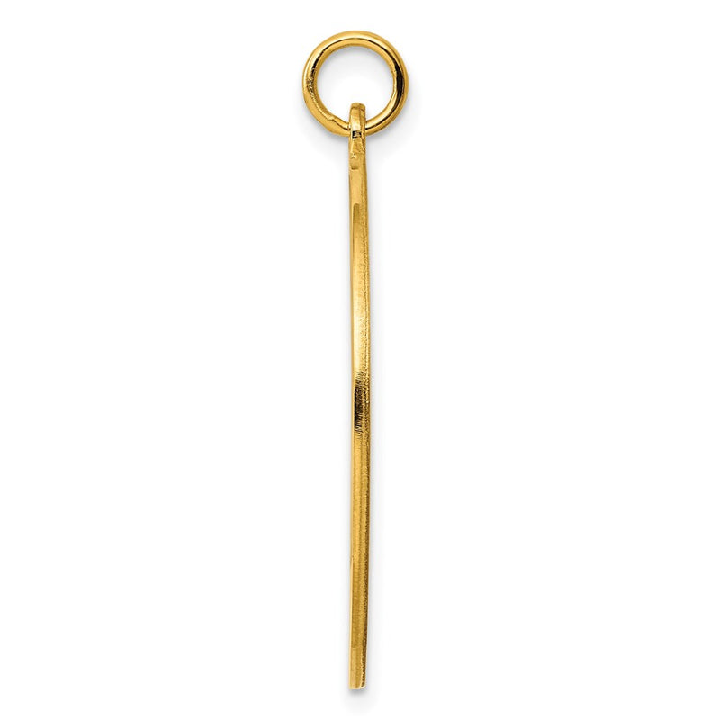 Ss/Gold Plated Sterling Silver Gp Engraveable Round Polished Disc Charm