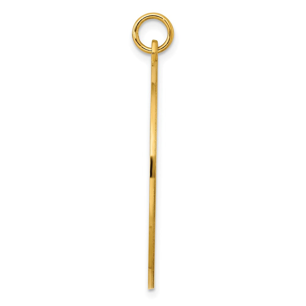 Ss/Gold Plated Sterling Silver Gp Engraveable Round Polished Disc Charm
