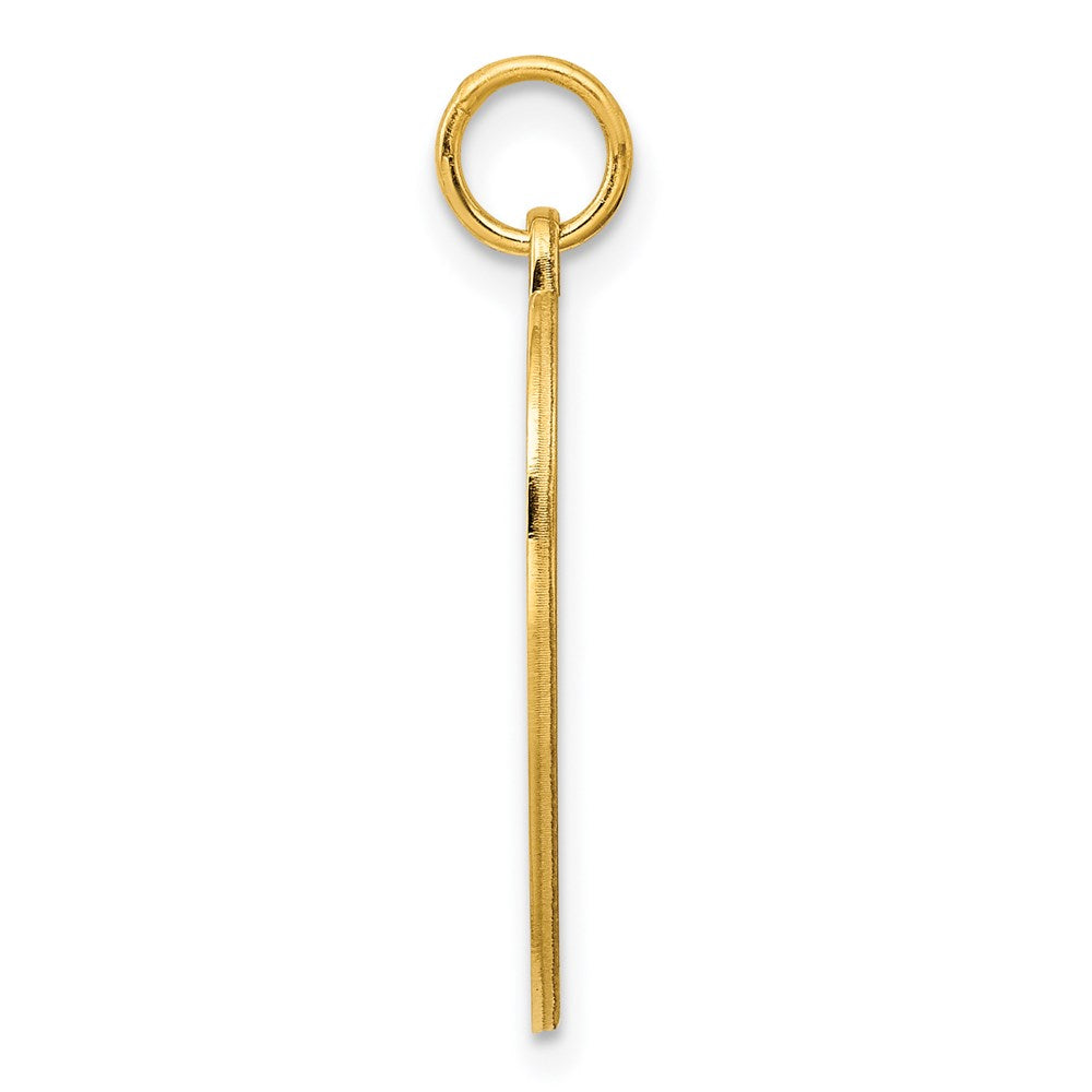 Ss/Gold Plated Sterling Silver Gp Engraveable Heart Polished Disc Charm