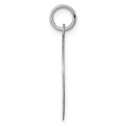 Sterling Silver Ss Rh-Plt Engraveable Round Patterned Polished Front/Satin Back Disc