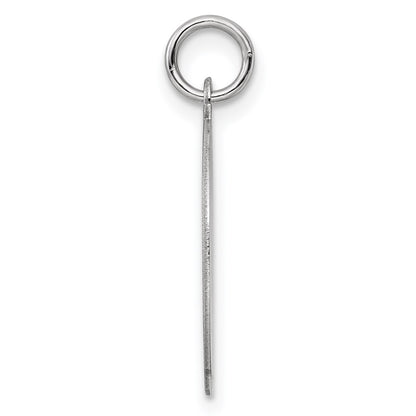 Sterling Silver Ss Rh-Plt Engraveable Round Patterned Polished Front/Satin Back Disc