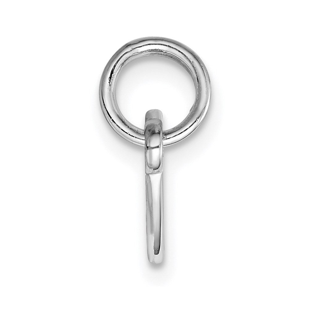 Sterling Silver Ss Rh-Plt Engraveable Double Heart Polished Front/Satin Back Plate