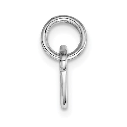 Sterling Silver Ss Rh-Plt Engraveable Double Heart Polished Front/Satin Back Plate