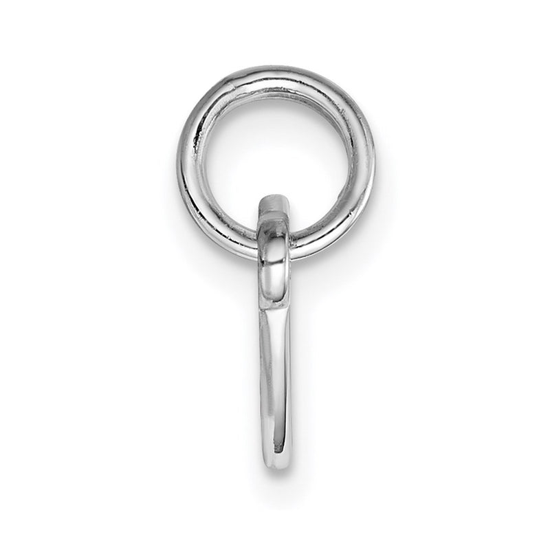 Sterling Silver Ss Rh-Plt Engraveable Double Heart Polished Front/Satin Back Plate