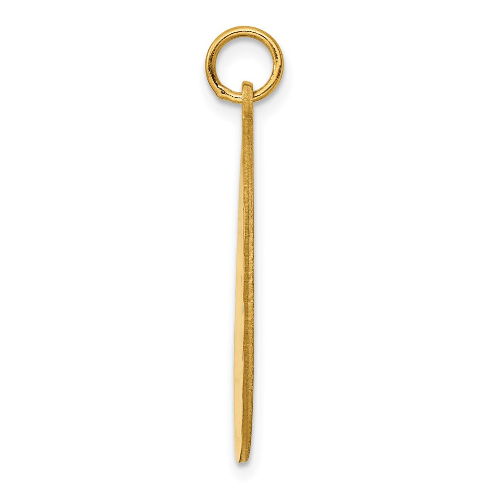 Ss/Gold Plated Sterling Silver Gp Engraveable Round Polished Disc Charm