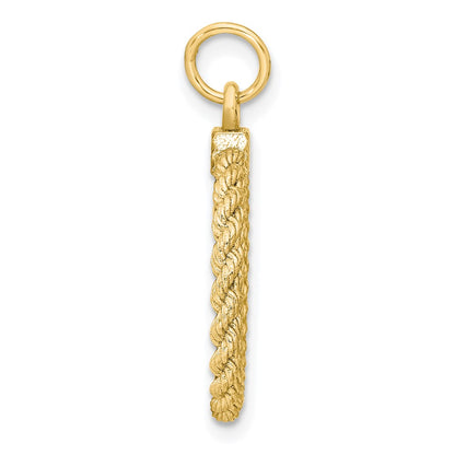 Ss/Gold Plated Sterling Silver Gp Engraveable Round With Rope Polished Disc