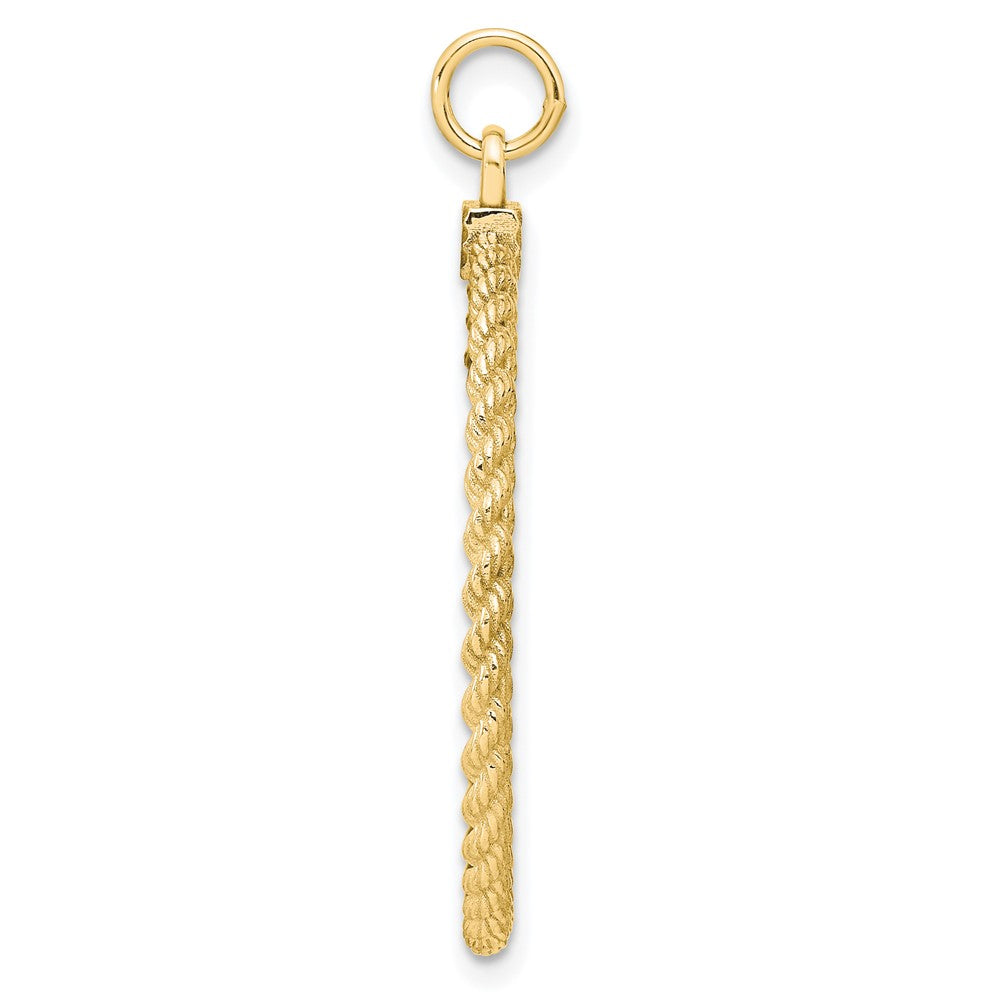 Ss/Gold Plated Sterling Silver Gp Engraveable Round With Rope Polished Disc