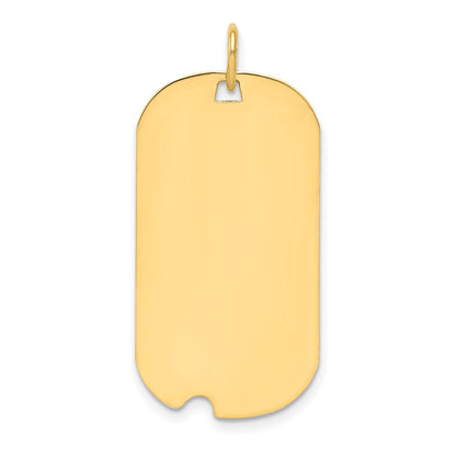 Ss/Gold Plated Sterling Silver Gp Engraveable Dog Tag Polished Disc Charm
