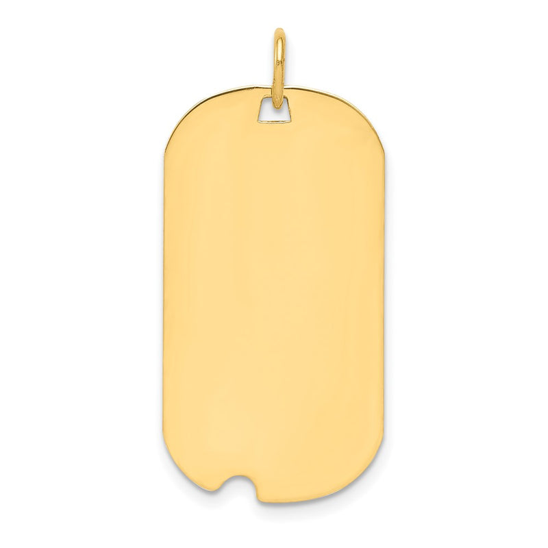 Ss/Gold Plated Sterling Silver Gp Engraveable Dog Tag Polished Disc Charm