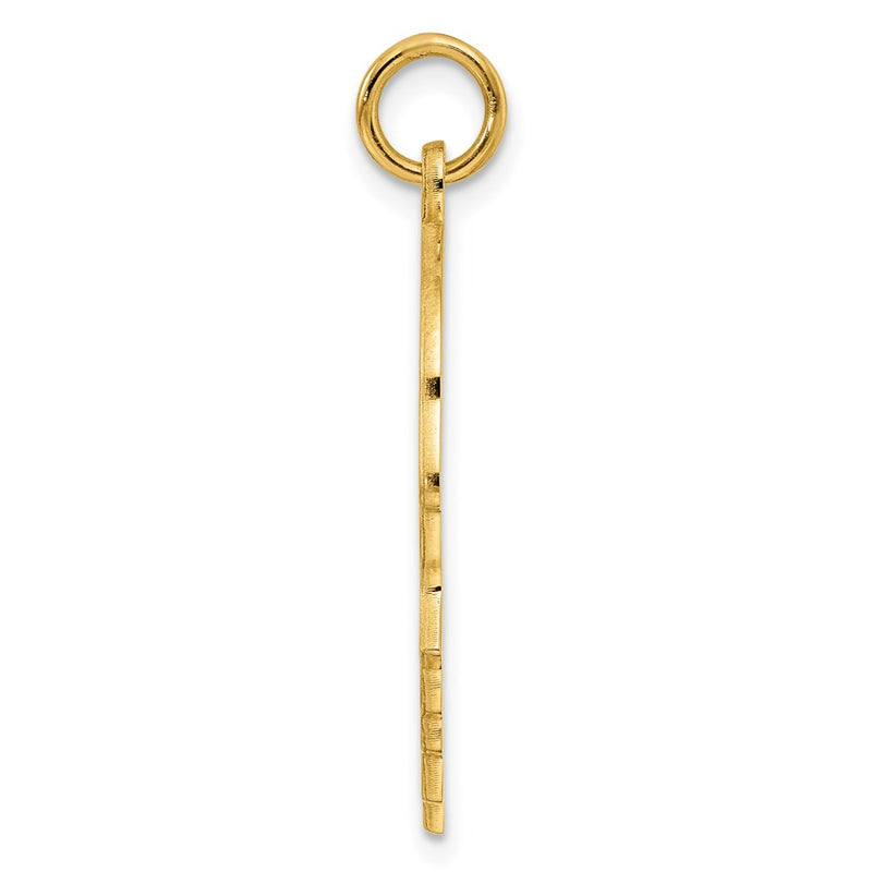 Ss/Gold Plated Sterling Silver Gp Engraveable Boy Polished Disc Charm