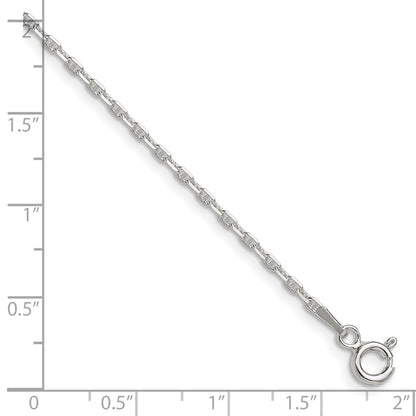Sterling Silver Polished and D/c 1.75mm Mariner Link Chain