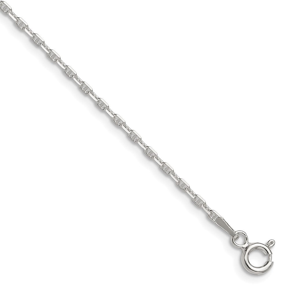 Sterling Silver Polished and D/c 1.75mm Mariner Link Chain