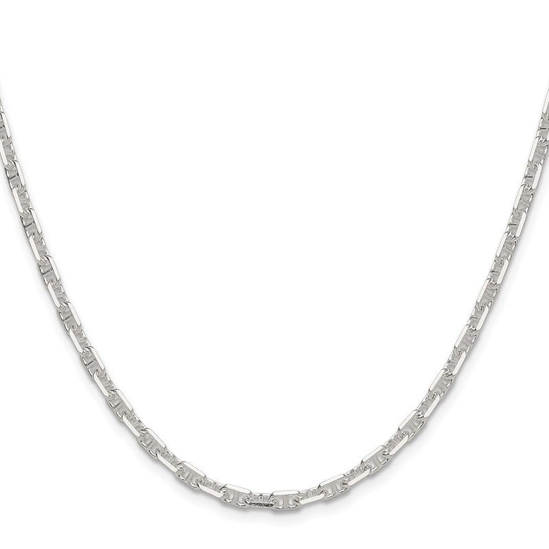 Sterling Silver Polished and D/c 3.75mm Mariner Link Chain