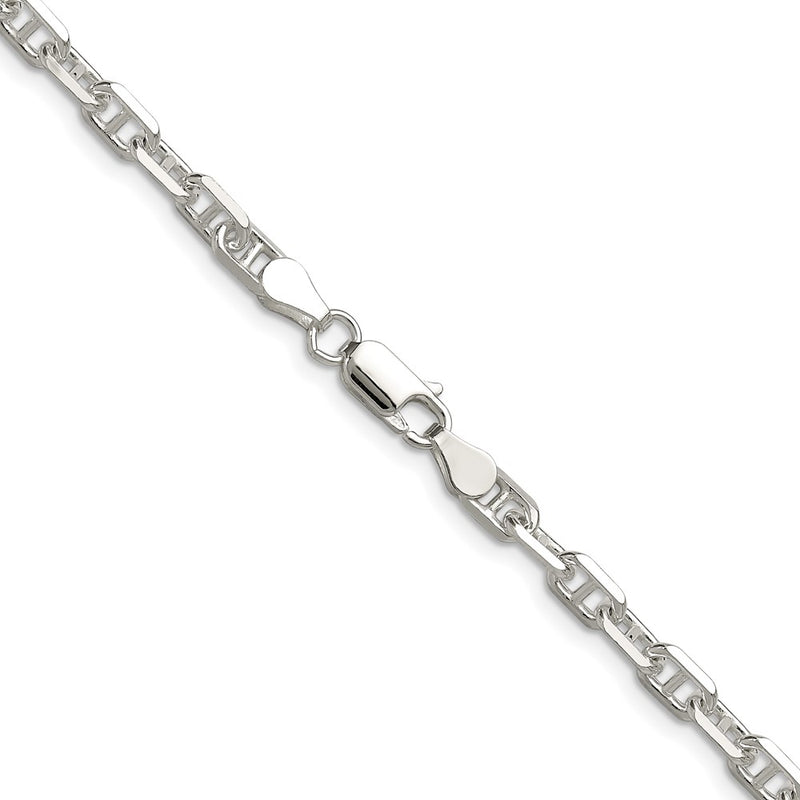 Sterling Silver Polished and D/c 4.75mm Mariner Link Chain