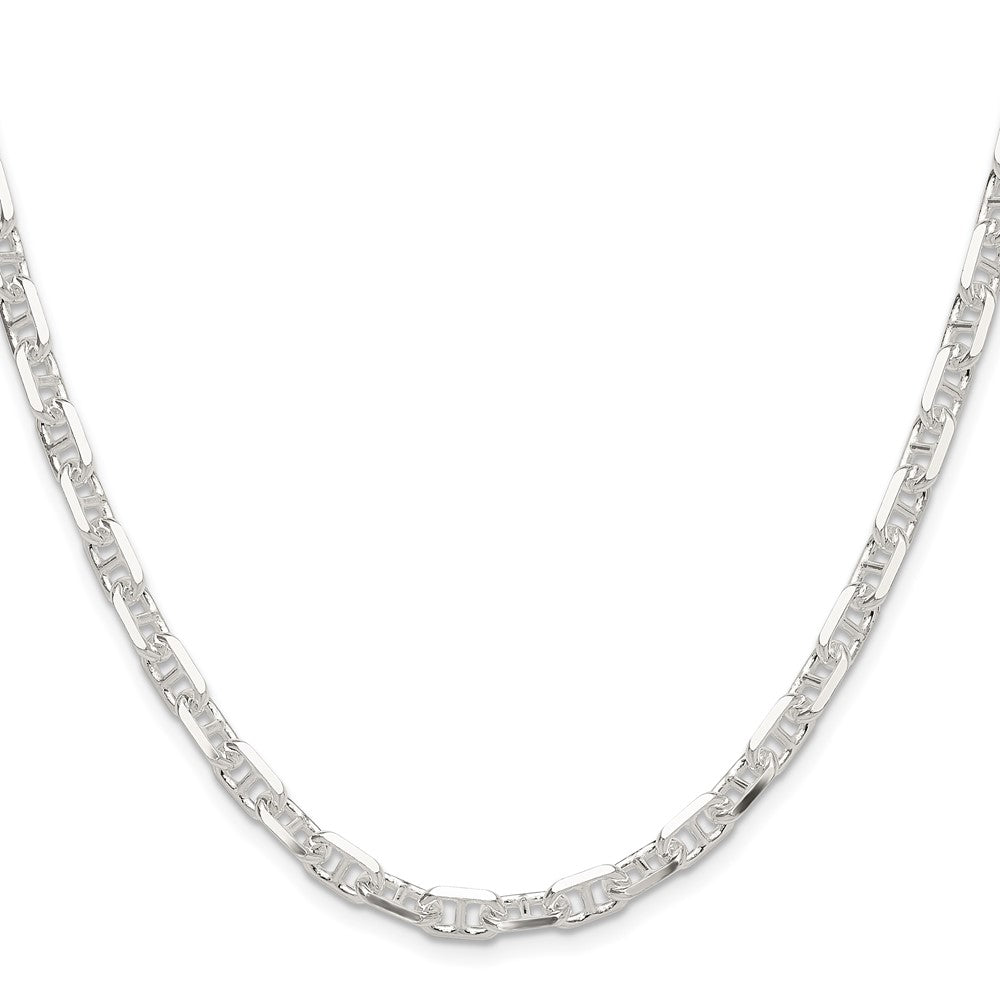 Sterling Silver Polished and D/c 5.5mm Mariner Link Chain