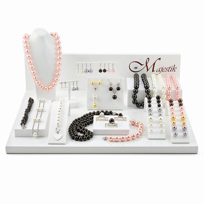 Non Metal Majestik Shell Bead Collection Display