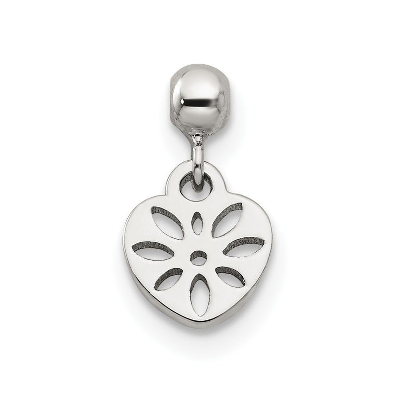 Sterling Silver Mio Memento Dangle Heart Charm