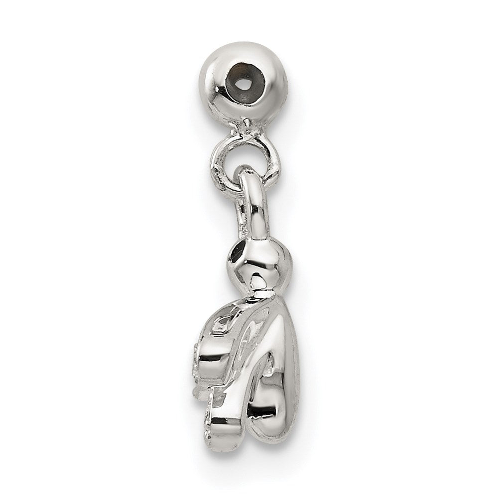 Sterling Silver Mio Memento Swarovski Crystal Enamel Dangle Bee Charm