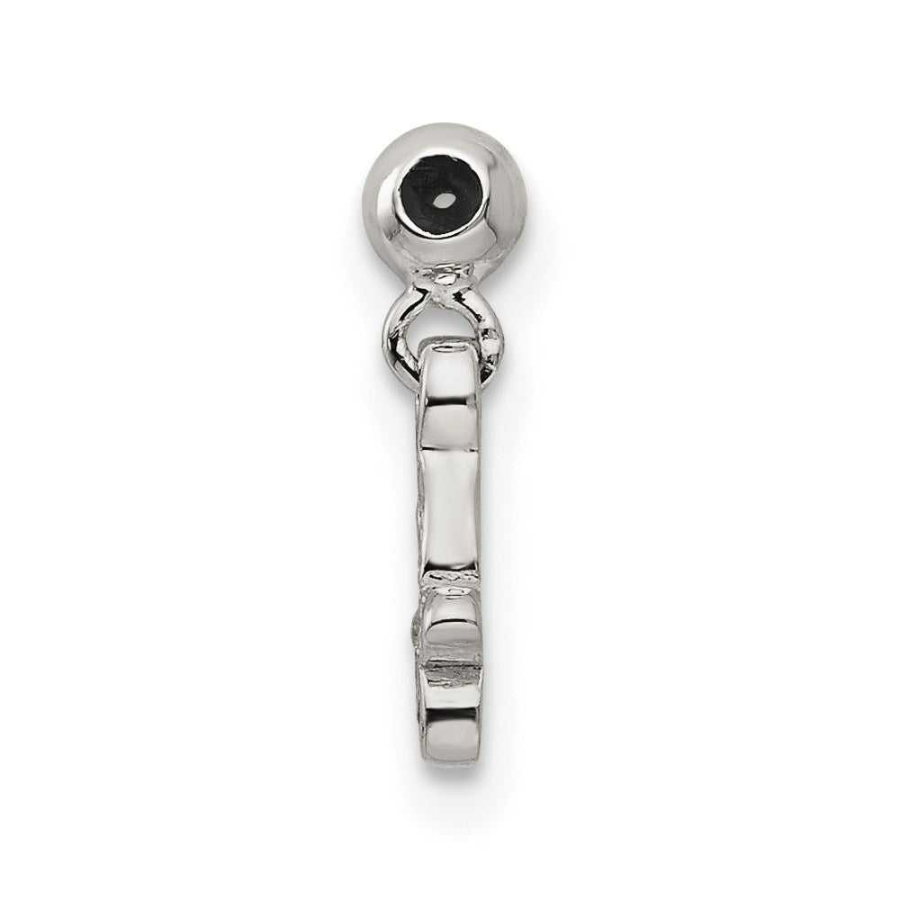 Sterling Silver Mio Memento Cz Dangle Butterfly Charm