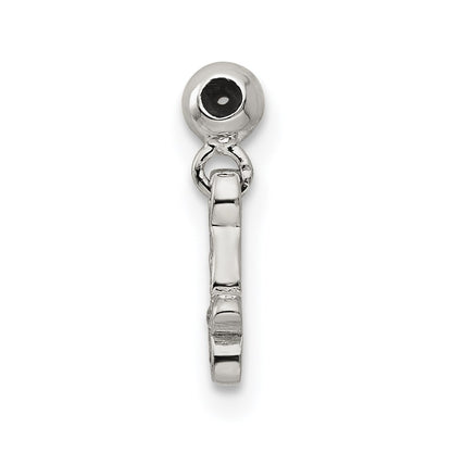 Sterling Silver Mio Memento Cz Dangle Butterfly Charm