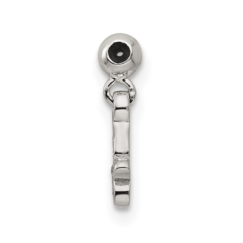 Sterling Silver Mio Memento Cz Dangle Butterfly Charm