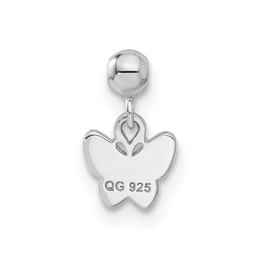 Sterling Silver Mio Memento Enamel Dangle Butterfly Charm