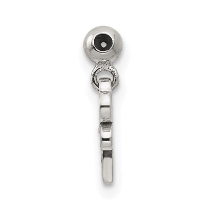 Sterling Silver Mio Memento Enamel Cz Dangle Dragonfly Charm