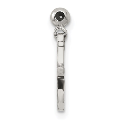 Sterling Silver Mio Memento Enamel Dangle Hamsa Charm