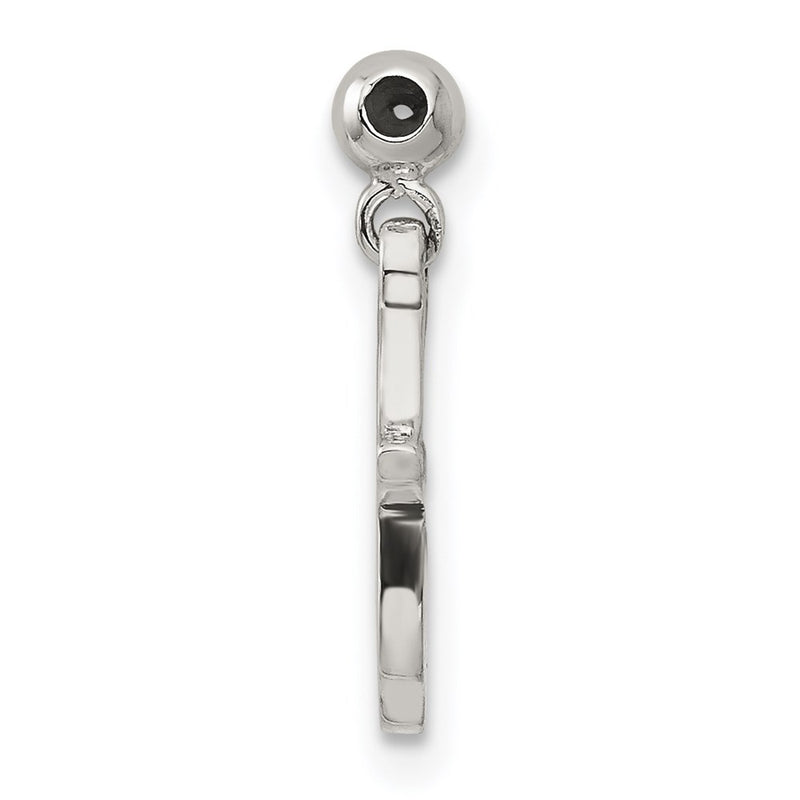 Sterling Silver Mio Memento Enamel Dangle Hamsa Charm