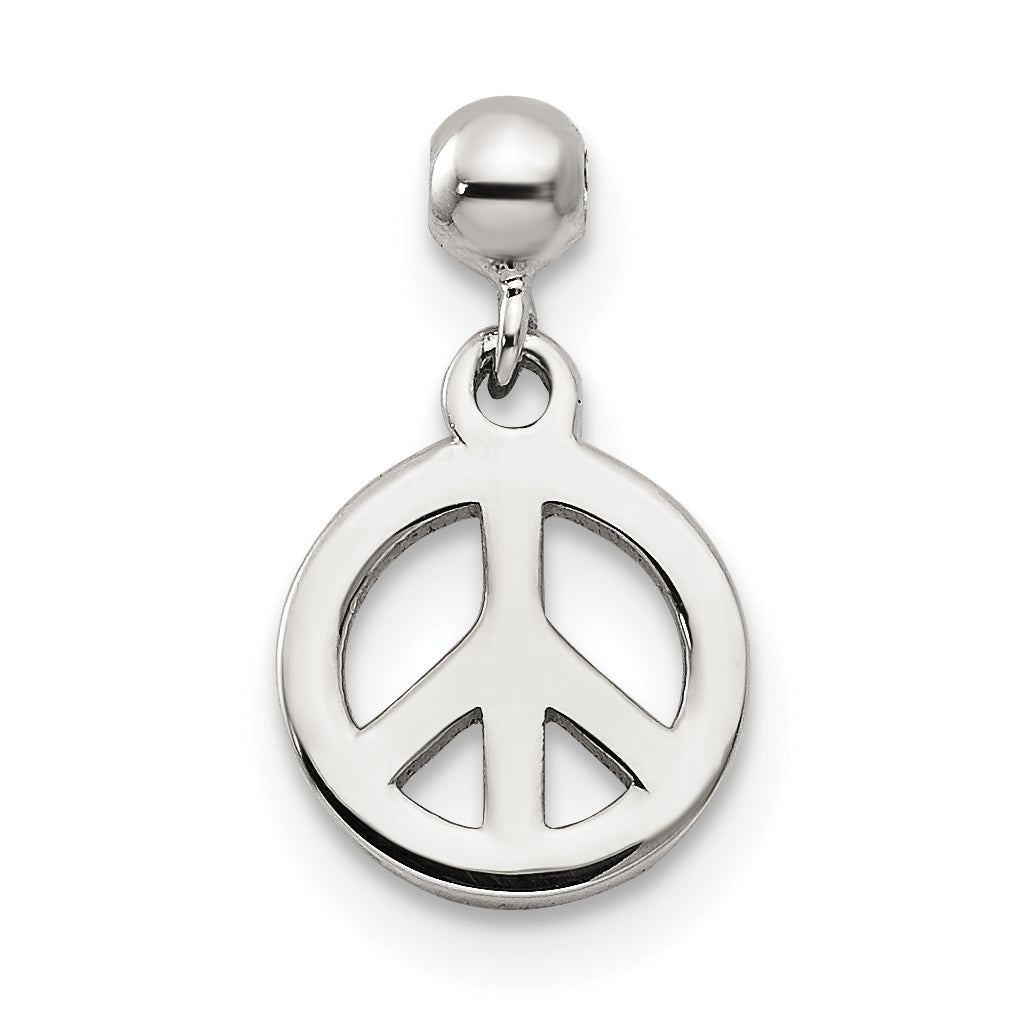 Sterling Silver Mio Memento Dangle Peace Charm
