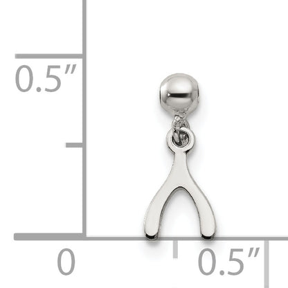 Sterling Silver Mio Memento Dangle Wish Bone Charm