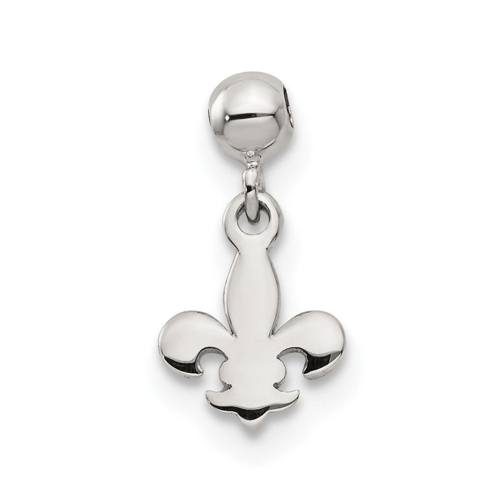 Sterling Silver Mio Memento Dangle Fleur De Lis Charm