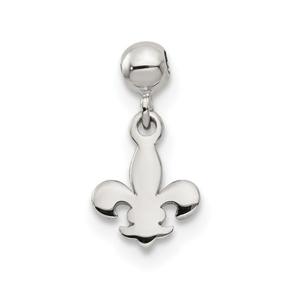 Sterling Silver Mio Memento Dangle Fleur De Lis Charm