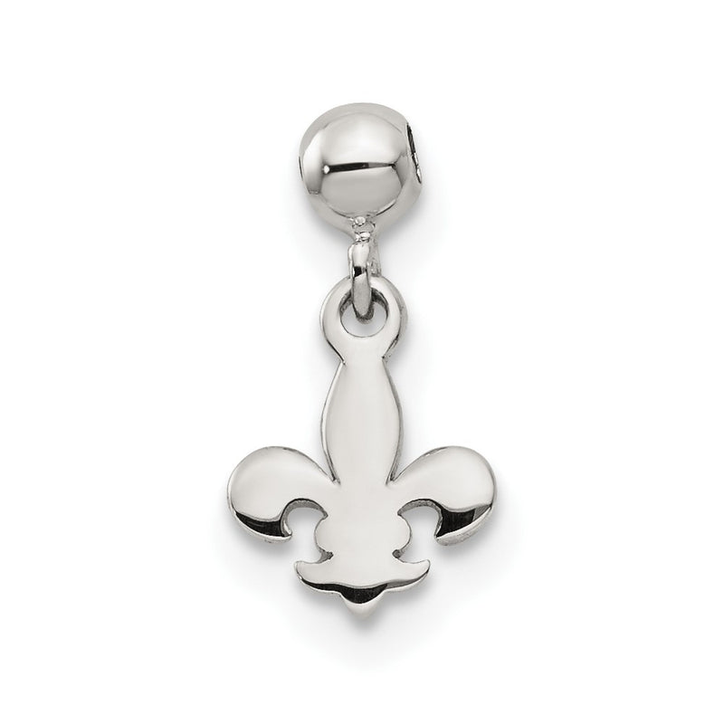 Sterling Silver Mio Memento Dangle Fleur De Lis Charm