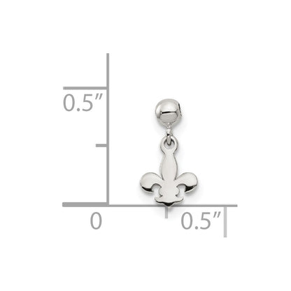 Sterling Silver Mio Memento Dangle Fleur De Lis Charm