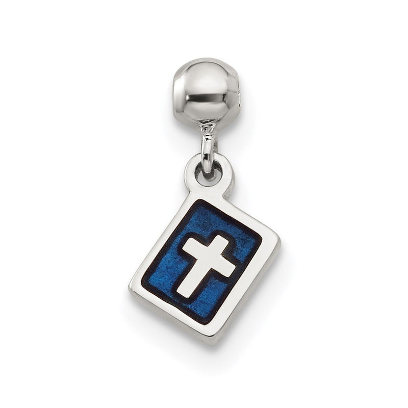 Sterling Silver Mio Memento Enamel Dangle Cross Charm
