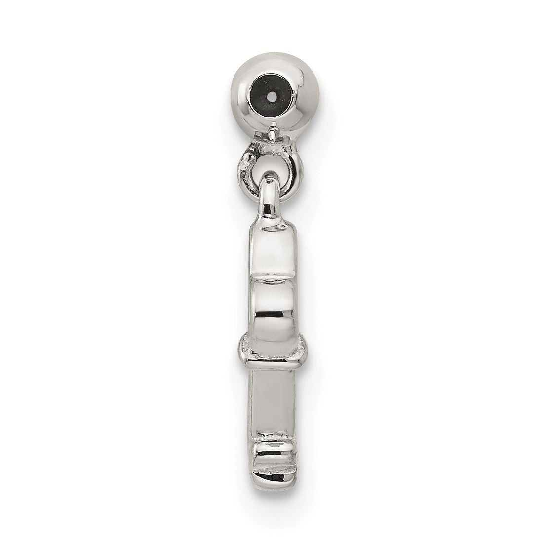 Sterling Silver Mio Memento Dangle Heart Key Charm