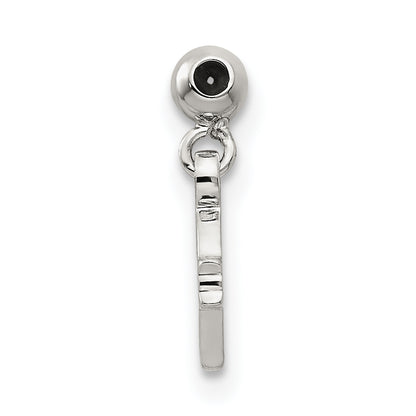 Sterling Silver Mio Memento Dangle Bow And Heart Arrow Charm