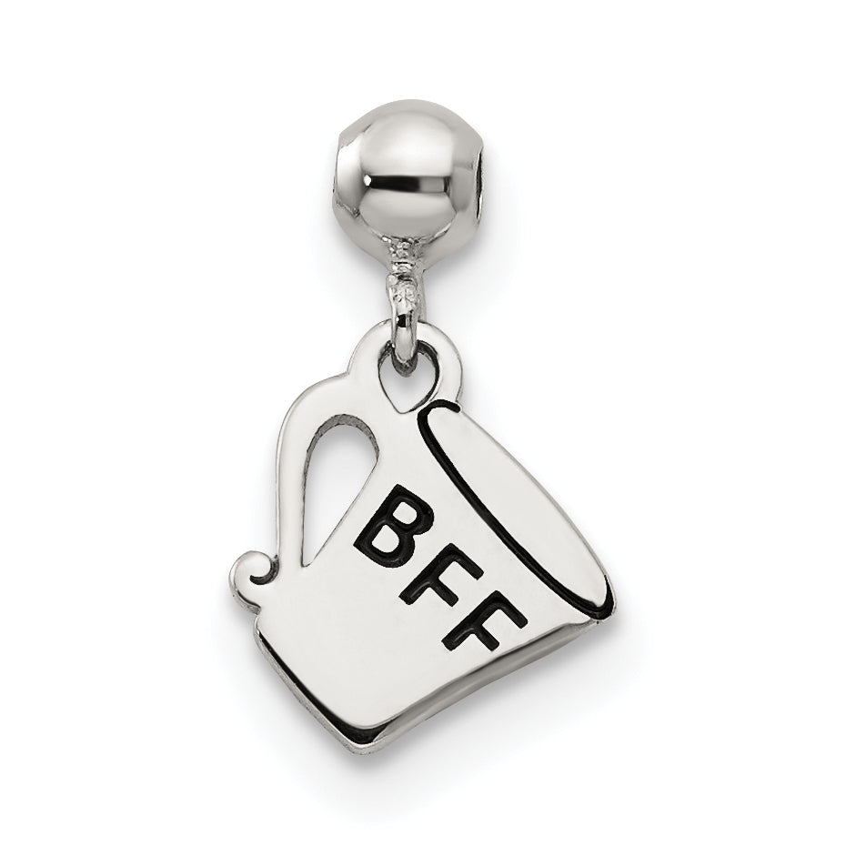 Sterling Silver Mio Memento Enamel Dangle Cup Charm