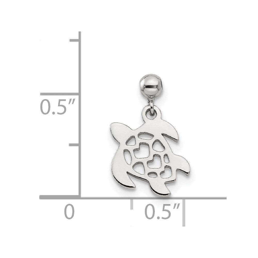 Sterling Silver Mio Memento Dangle Turtle Charm