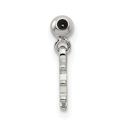 Sterling Silver Mio Memento Blue Cz Dangle Ship Charm
