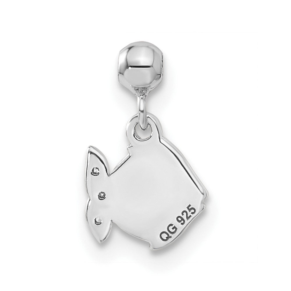 Sterling Silver Mio Memento Enamel Dangle Fish Charm