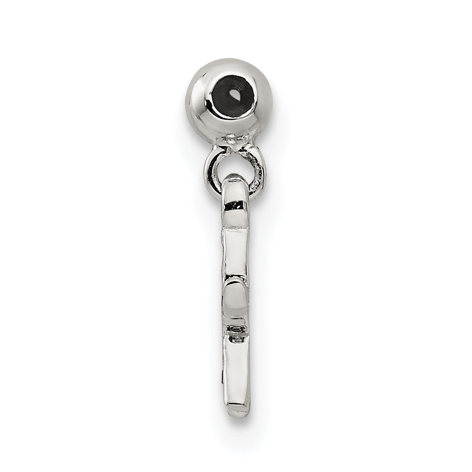 Sterling Silver Mio Memento Orange Cz Dangle Starfish Charm
