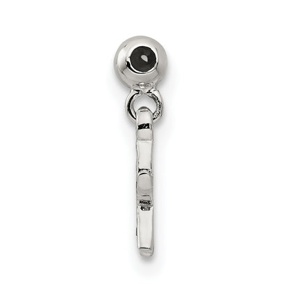 Sterling Silver Mio Memento Orange Cz Dangle Starfish Charm