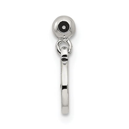 Sterling Silver Mio Memento Enamel Cz Dangle Compass Charm
